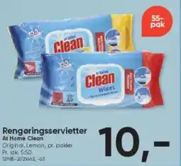 BigDollar AT HOME CLEAN Rengøringsservietter tilbud
