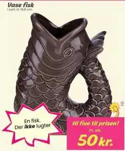 Hi five Vase fisk tilbud