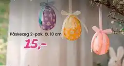 Hi five Påskeæg 2-pak. Ø. 10 cm tilbud