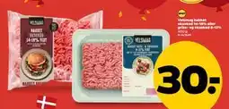 Netto Velsmag hakket oksekød 14-18% eller grise- og oksekød 8-12% tilbud