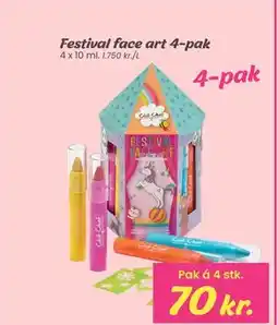 Hi five Festival face art 4-pak tilbud