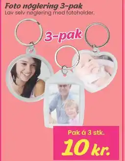 Hi five Foto nøglering 3-pak tilbud
