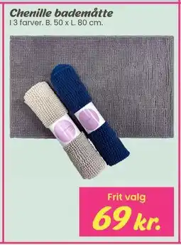 Hi five Chenille bademåtte tilbud