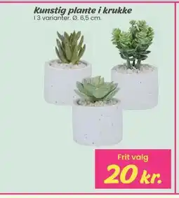 Hi five Kunstig plante i krukke tilbud