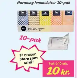 Hi five Harmony lommeletter 10-pak tilbud