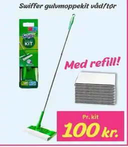 Hi five Swiffer gulvmoppekit våd/tør tilbud