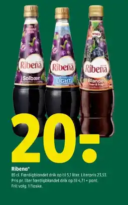 Coop 365 Ribena tilbud
