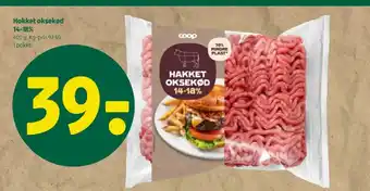 Hakket oksekød 14-18%
