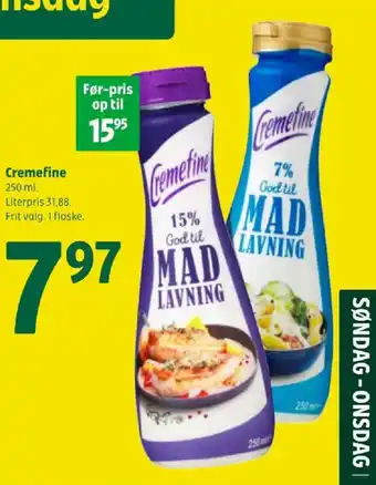 Coop 365 Cremefine tilbud