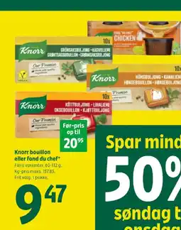 Coop 365 Knorr bouillon eller fond du chef tilbud