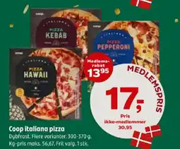 Coop 365 Coop italiana pizza tilbud