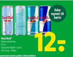Coop 365 Red Bull tilbud