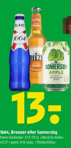 Coop 365 1664, Breezer eller Somersby tilbud