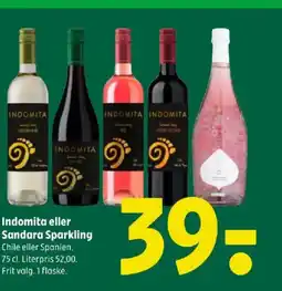 Coop 365 Indomita eller Sandara Sparkling tilbud