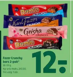 Coop 365 Fazer Crunchy bars 2-pak tilbud