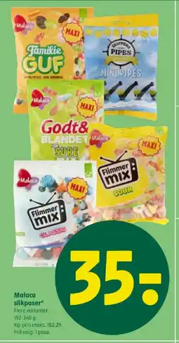 Coop 365 Malaco slikposer tilbud