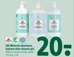 Coop 365 365 Minirisk shampoo, balsam eller shower gel tilbud