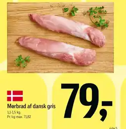 Føtex Mørbrad af dansk gris tilbud