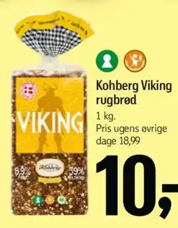 Føtex Kohberg Viking rugbrød tilbud