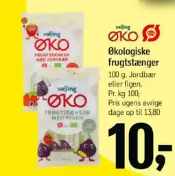 Føtex Økologiske frugtstænger tilbud