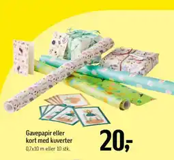 Føtex Gavepapir eller kort med kuverter tilbud