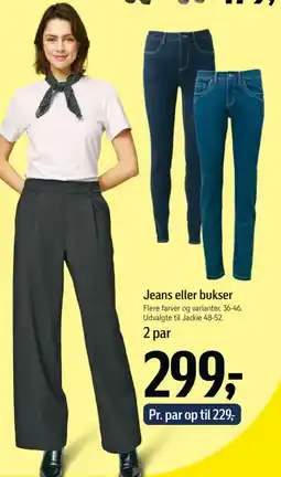 Føtex Jeans eller bukser tilbud