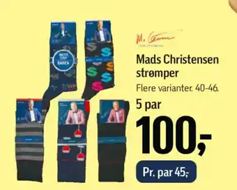 Føtex Mads Christensen strømper tilbud