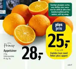 Føtex Salling princip appelsiner tilbud
