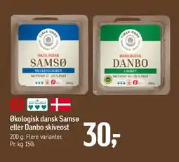 Føtex Økologisk dansk Samsø eller Danbo skiveost tilbud