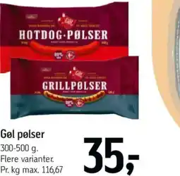 Føtex Gol pølser tilbud