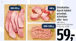 Føtex Grisekæber, dansk hakket grisekød, eller -tern tilbud