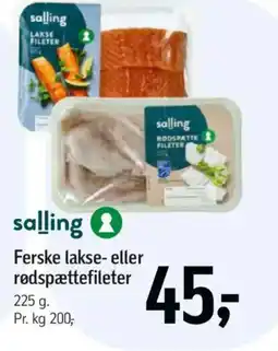 Føtex Ferske lakse- eller rødspættefileter tilbud
