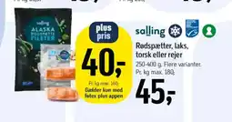 Føtex Rødspætter, laks, torsk eller rejer tilbud
