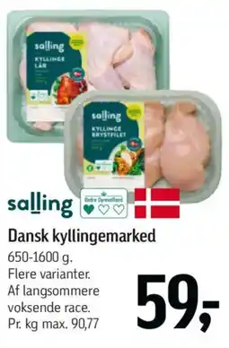 Føtex salling Dansk kyllingemarked tilbud