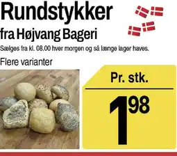 ABC Lavpris Rundstykker fra Højvang Bageri tilbud