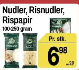 ABC Lavpris Nudler, Risnudler, Rispapir tilbud