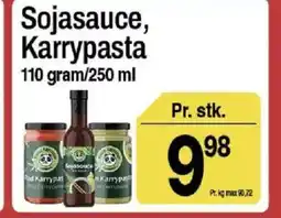 ABC Lavpris Sojasauce, Karrypasta tilbud