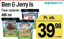 ABC Lavpris Ben & Jerry Is tilbud