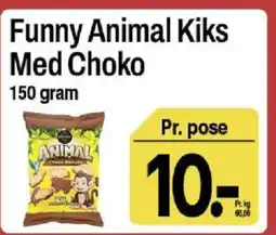 ABC Lavpris Funny Animal Kiks Med Choko tilbud