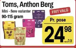 ABC Lavpris Toms, Anthon Berg tilbud