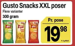 ABC Lavpris Gusto Snacks XXL poser tilbud
