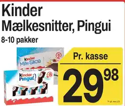 ABC Lavpris Kinder Mælkesnitter, Pingui tilbud