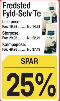 ABC Lavpris Fredsted Fyld-Selv Te tilbud