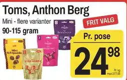 ABC Lavpris Toms, Anthon Berg tilbud