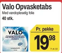 ABC Lavpris Valo Opvasketabs tilbud