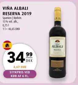 Scandinavian Park Viña Albali Reserva 2019 tilbud