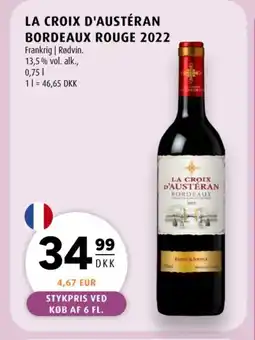 Scandinavian Park La Croix D'Austéran Bordeaux rouge 2022 tilbud