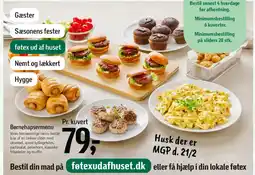 Føtex Børnehapsermenu tilbud