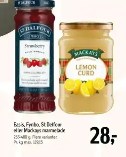 Føtex Easis, Fynbo, St Delfour eller Mackays marmelade tilbud