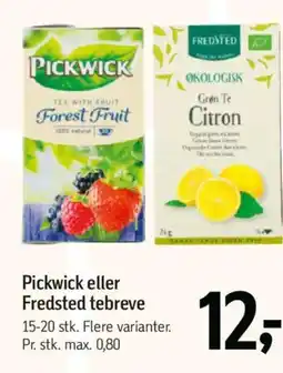 Føtex Pickwick eller Fredsted tebreve tilbud